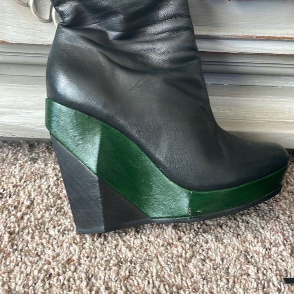 Allsaints square toe wedge sole boots - Picture 2 of 4